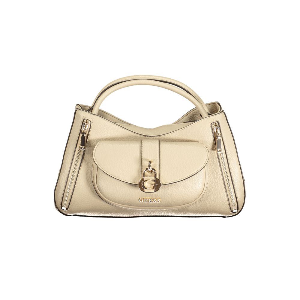Guess Jeans Beige Polyurethane Women Women's Handbag
