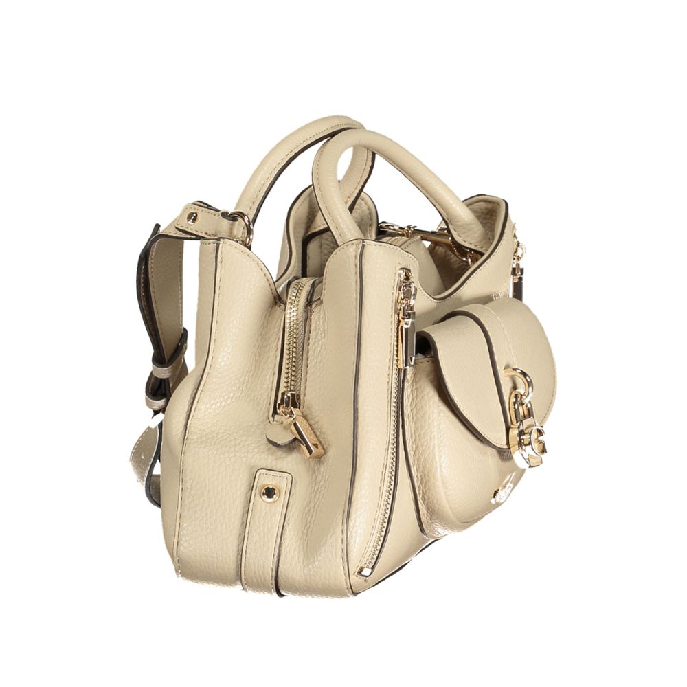 Guess Jeans Beige Polyurethane Women Women's Handbag
