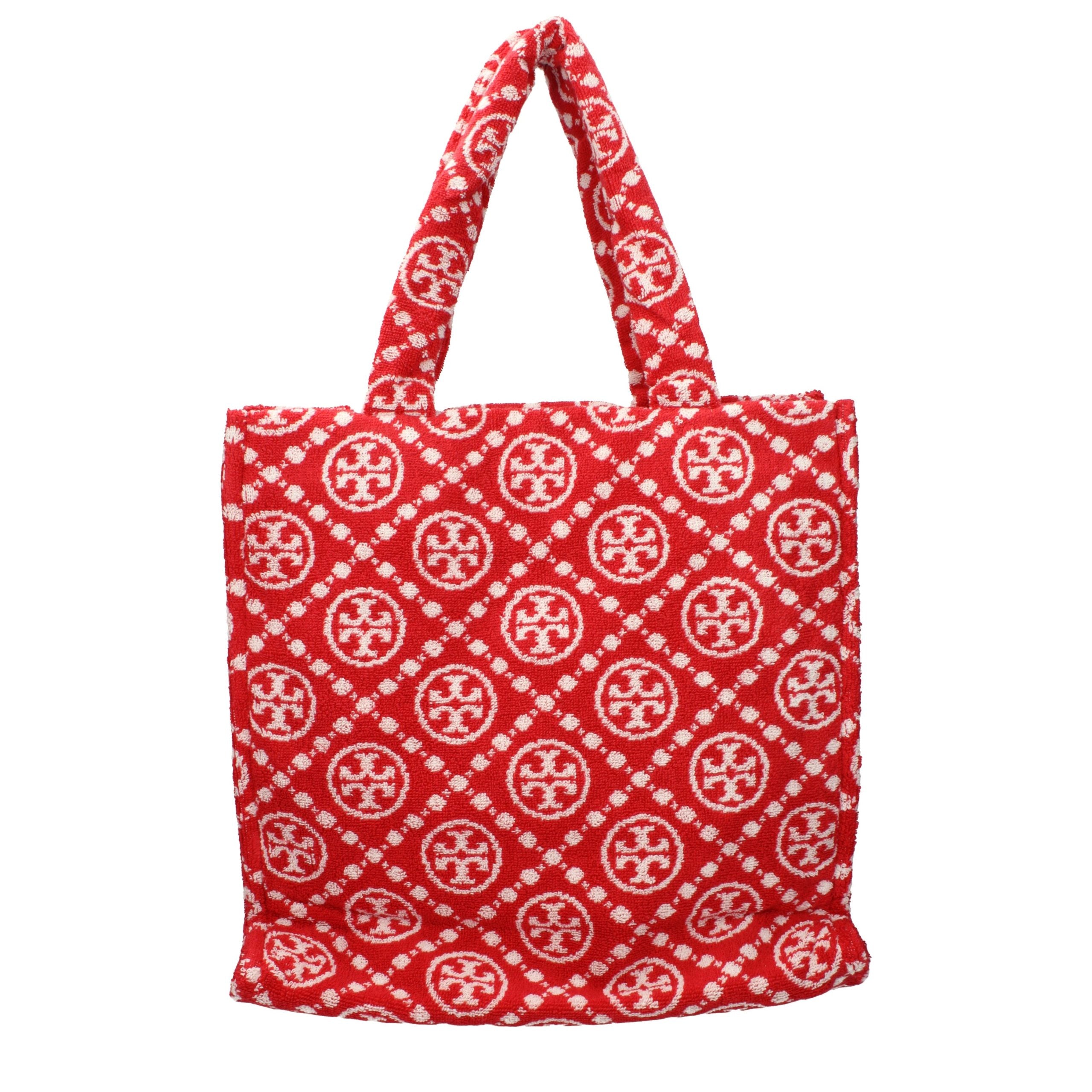 Tory Burch Red Cotton-Like Shoulder Women's Bag