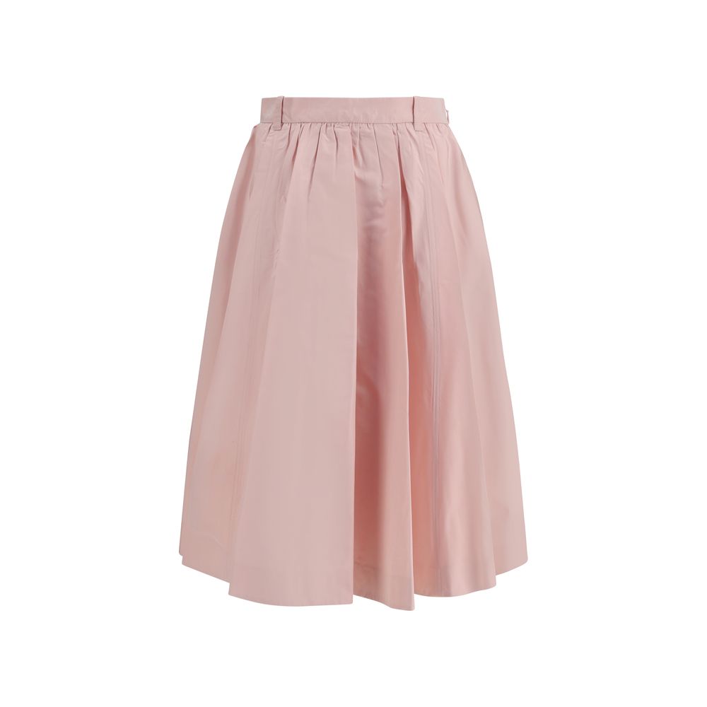 Prada Multicolor Silk Long Women's Skirt