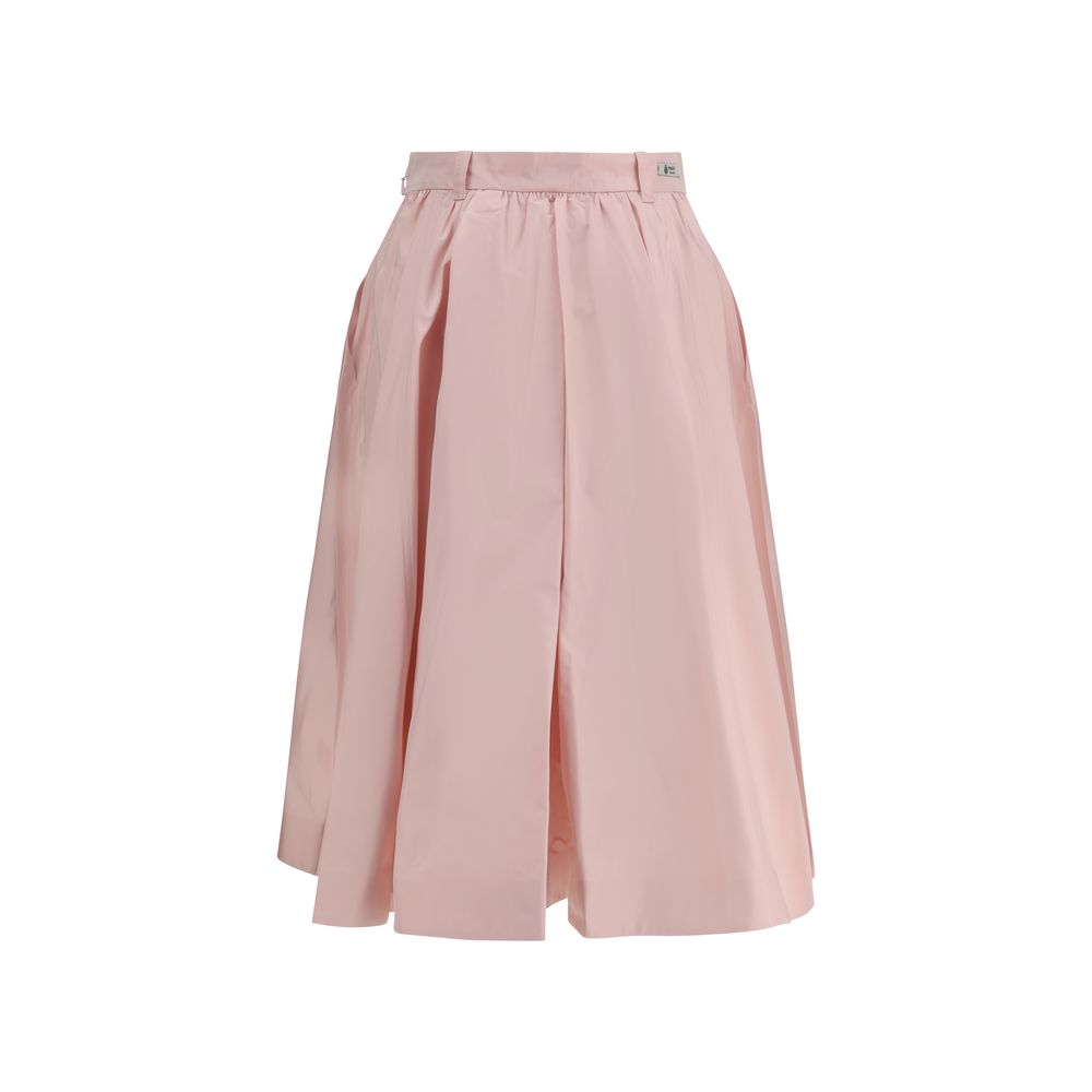 Prada Multicolor Silk Long Women's Skirt