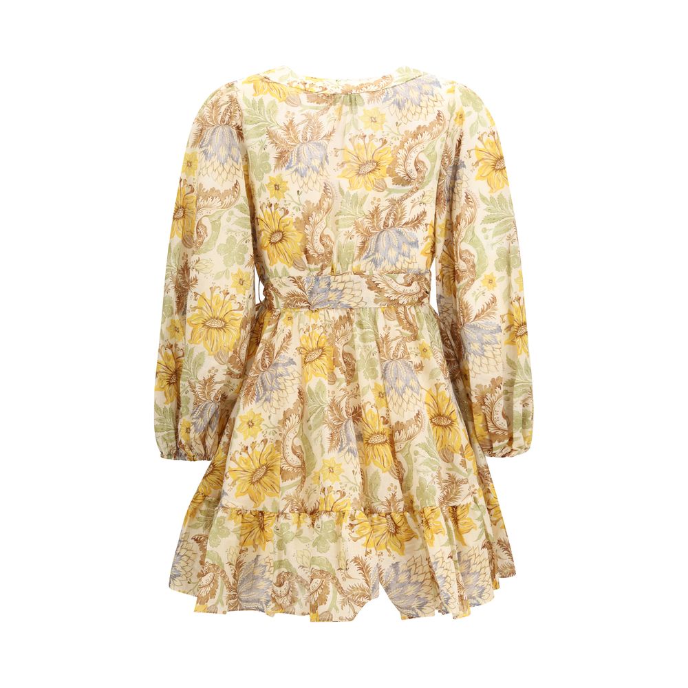 Zimmermann Bicolor Cotton Casual Women's Dress
