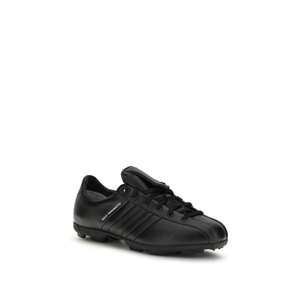 Y-3 Black Calf Leather Bos Taurus Athletic Men's Sneakers
