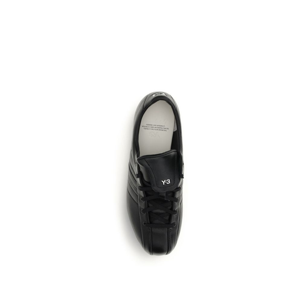 Y-3 Black Calf Leather Bos Taurus Athletic Men's Sneakers
