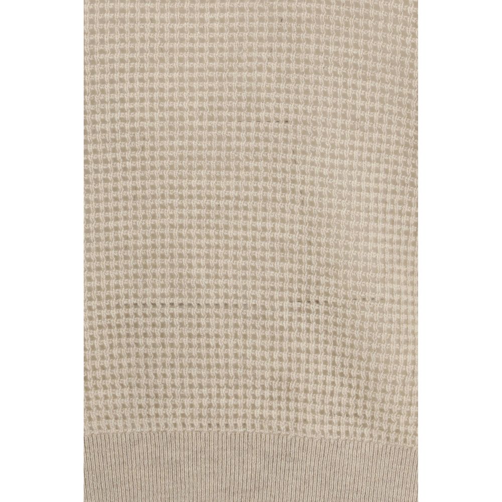 Brunello Cucinelli Beige Cashmere Women's Sweatshirt