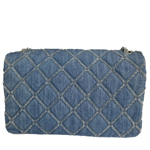 Chanel Timeless Blue Denim - Jeans Shoulder Bag (Pre-Owned)