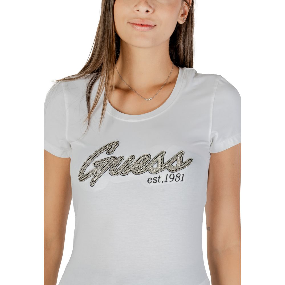 Guess White Cotton Women's T-Shirt