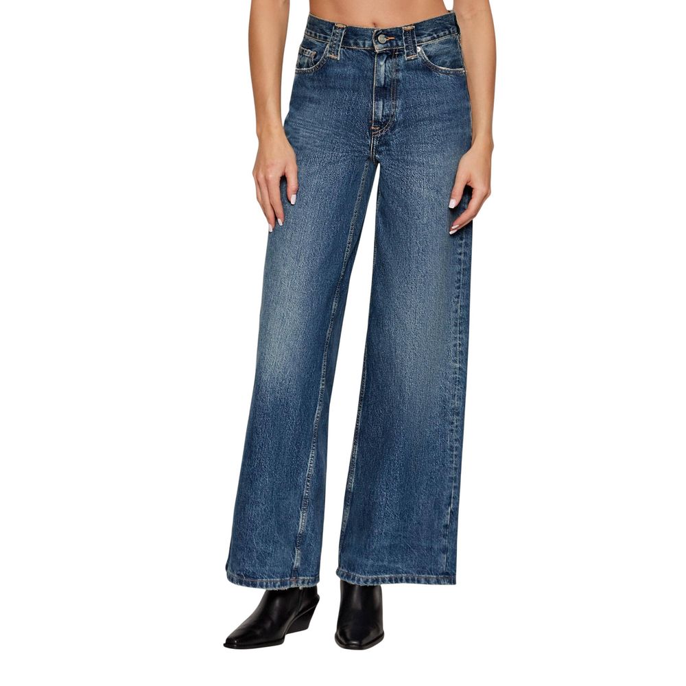Tommy Hilfiger Blue Recycled Cotton Relaxed Fit Women's Jeans