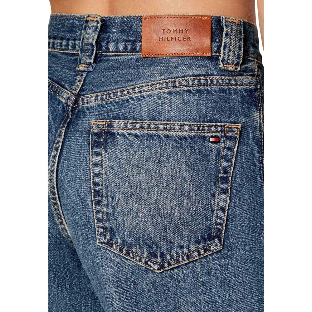 Tommy Hilfiger Blue Recycled Cotton Relaxed Fit Women's Jeans