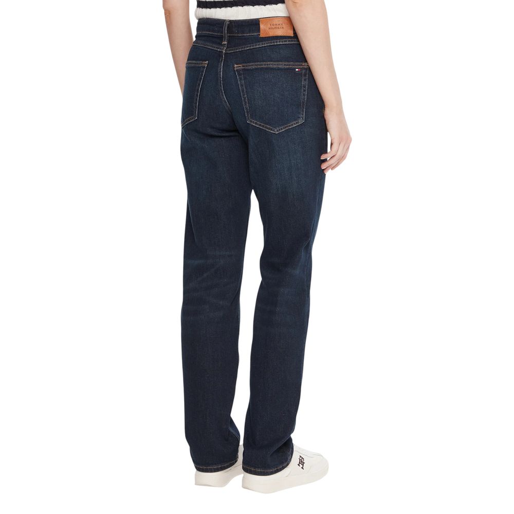 Tommy Hilfiger Blue Recycled Cotton Mom Women's Jeans