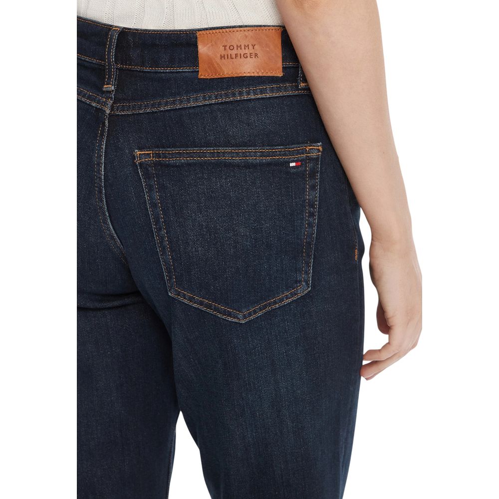 Tommy Hilfiger Blue Recycled Cotton Mom Women's Jeans