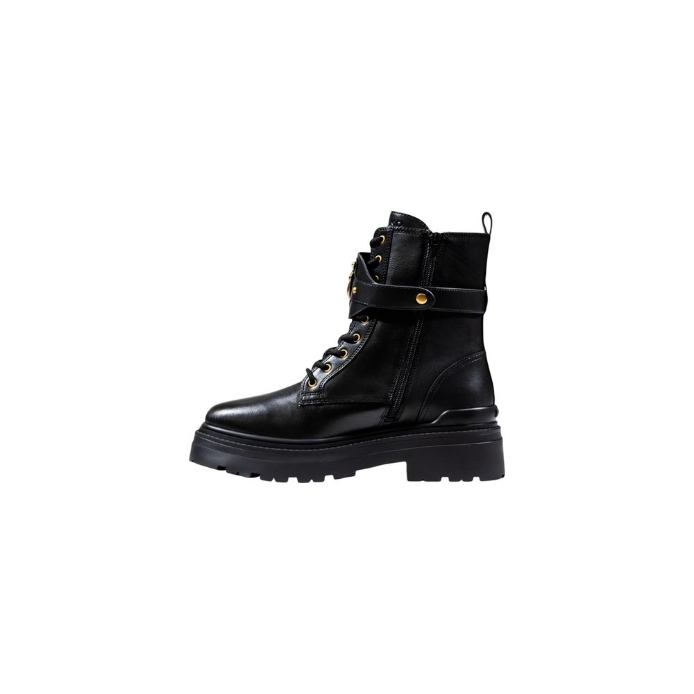 PINKO Black Leather Ankle Women's Boots
