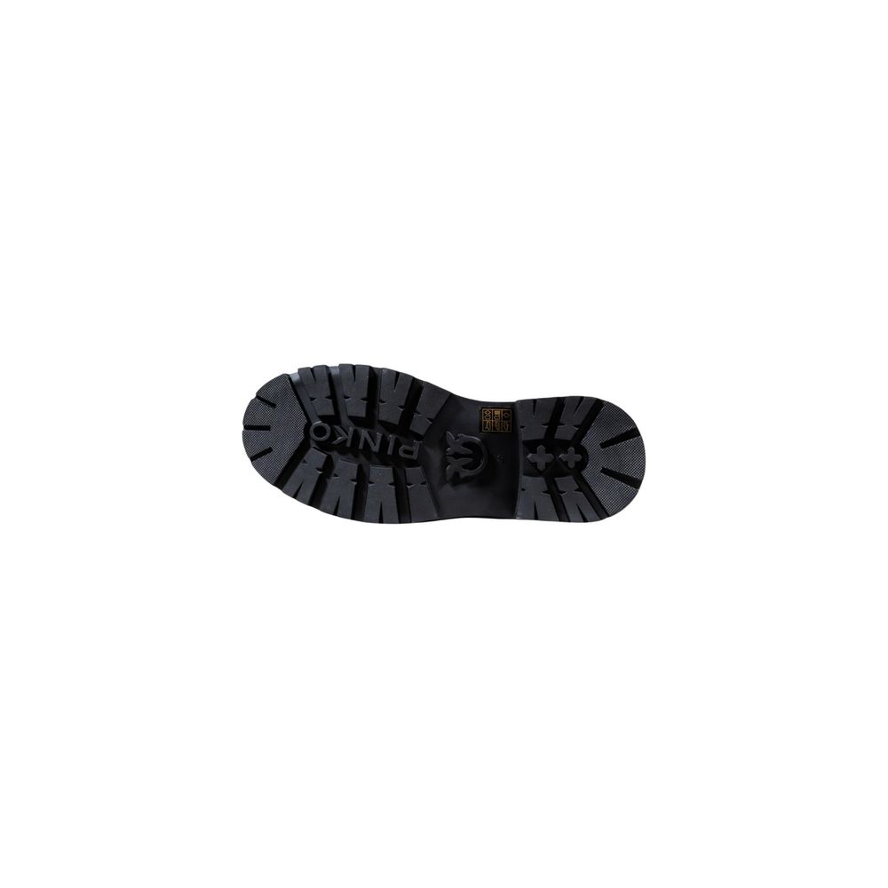 PINKO Black Leather Ankle Women's Boots