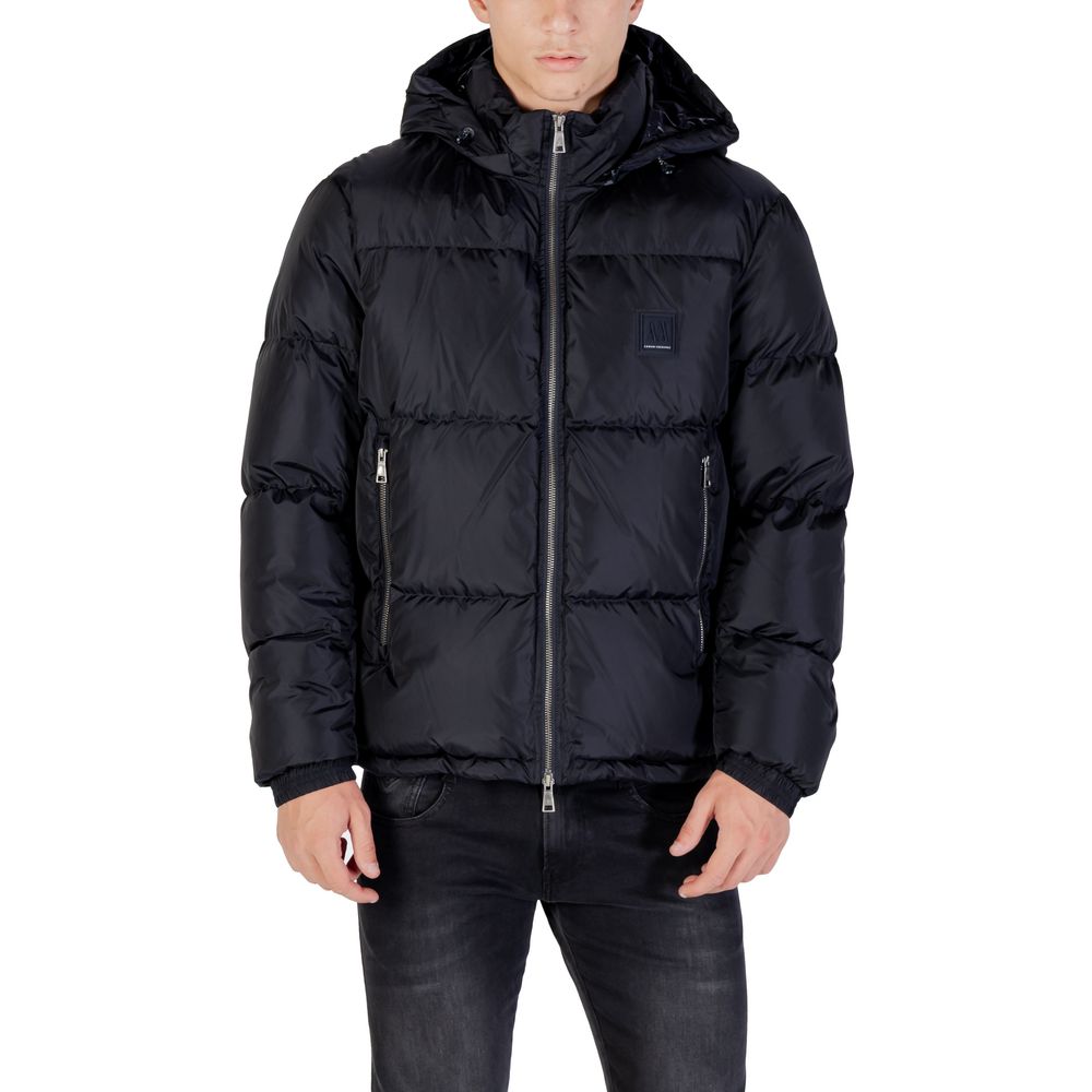 Armani Exchange Blue Polyamide Men's Coat