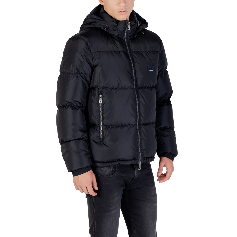 Armani Exchange Blue Polyamide Men's Coat