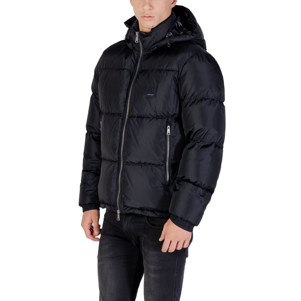 Armani Exchange Blue Polyamide Men's Coat