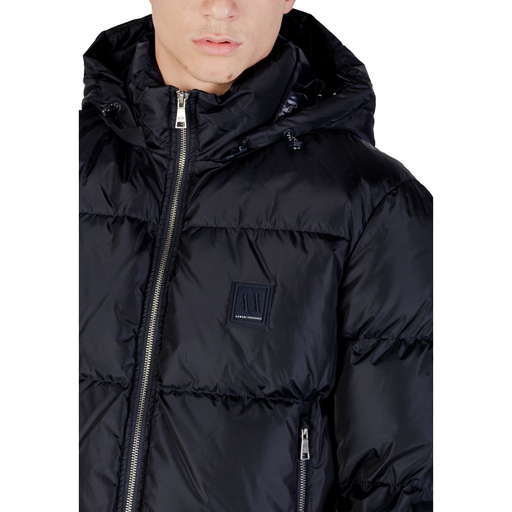Armani Exchange Blue Polyamide Men's Coat