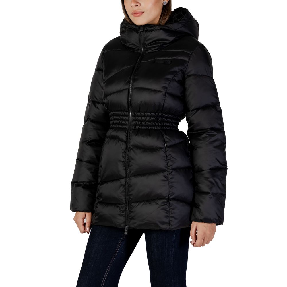 EA7 Emporio Armani Black Polyamide Women's Bomber