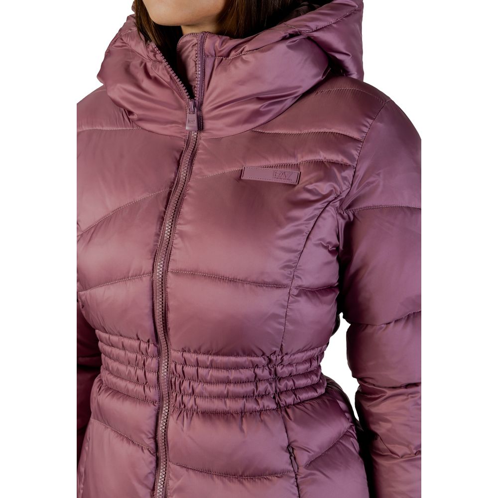 EA7 Emporio Armani Purple Polyamide Women's Bomber
