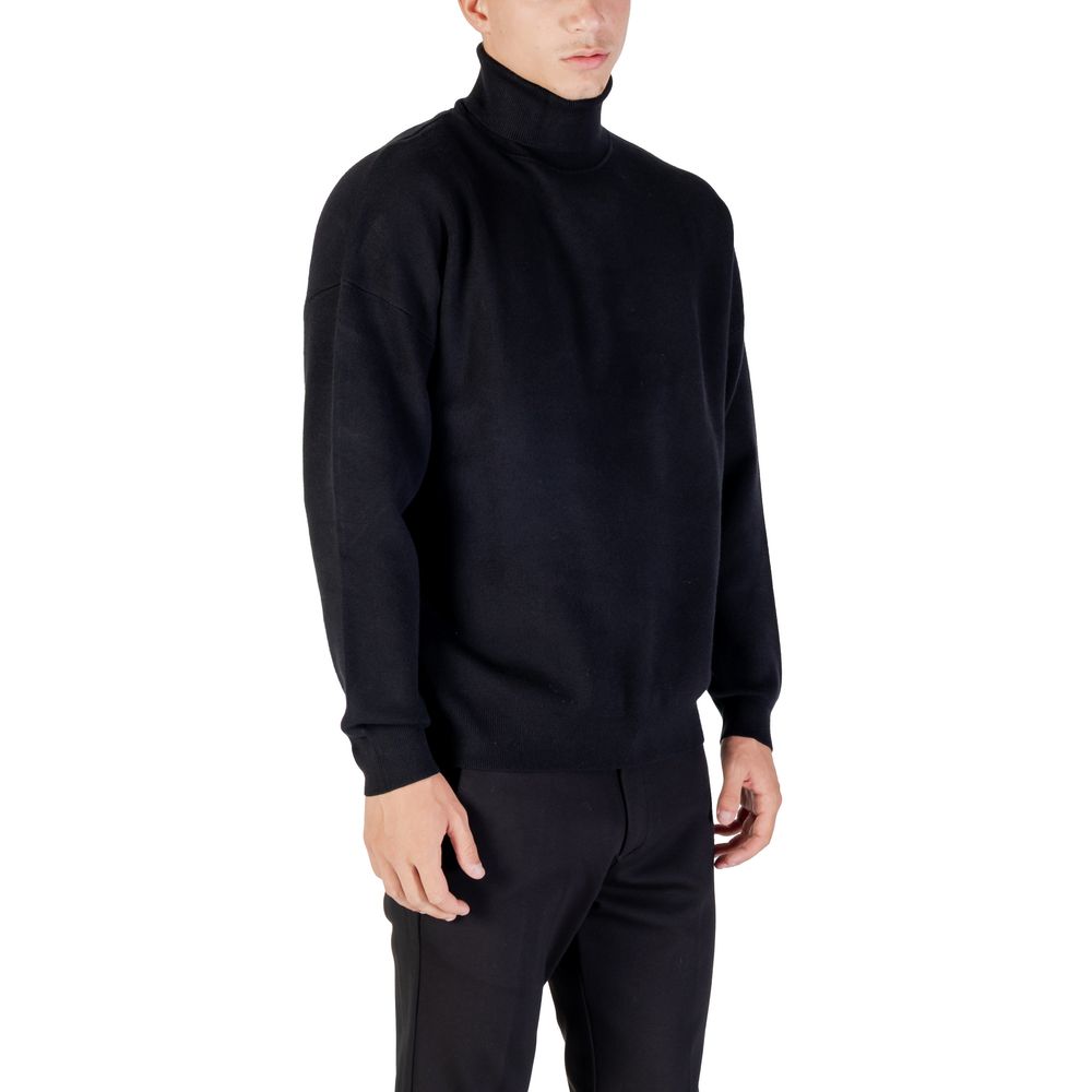 Antony Morato Black Viscose Men's Sweatshirt
