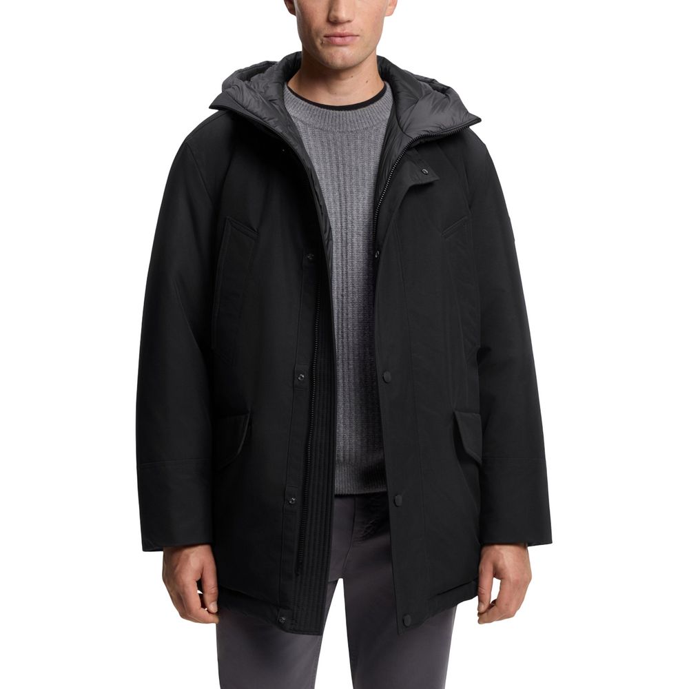 Hugo Boss Black Polyester Full-Length Men's Jacket