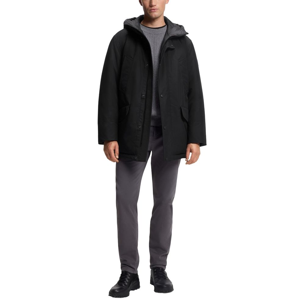 Hugo Boss Black Polyester Full-Length Men's Jacket