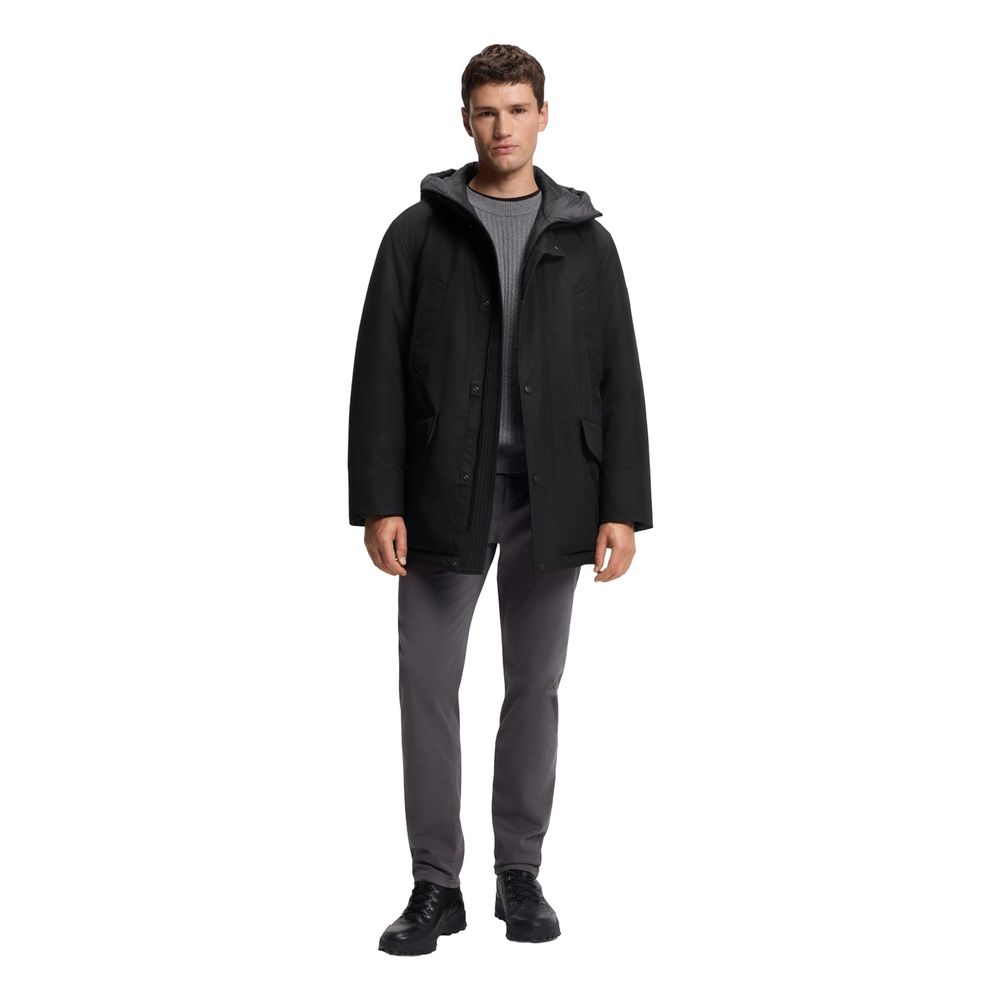 Hugo Boss Black Polyester Full-Length Men's Jacket