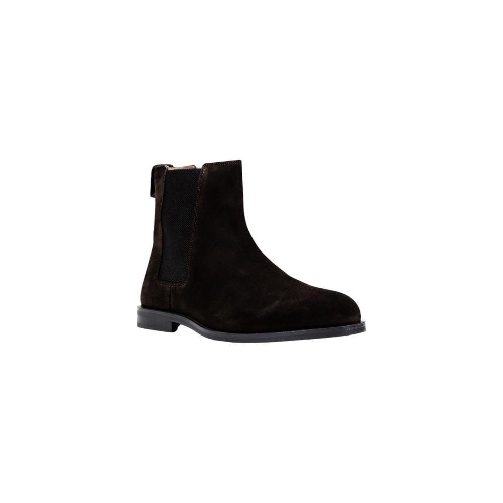 Calvin Klein Brown Suede Leather Chelsea Men's Boots