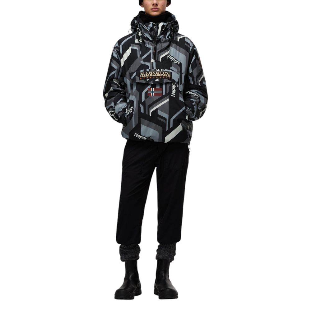 Napapijri Bicolor Recycled Polyester Shell Men's Jacket