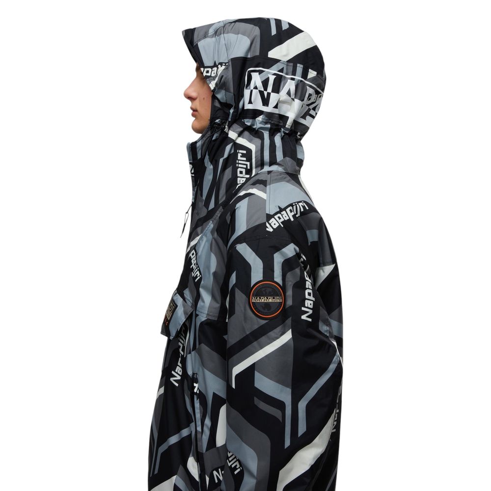 Napapijri Bicolor Recycled Polyester Shell Men's Jacket