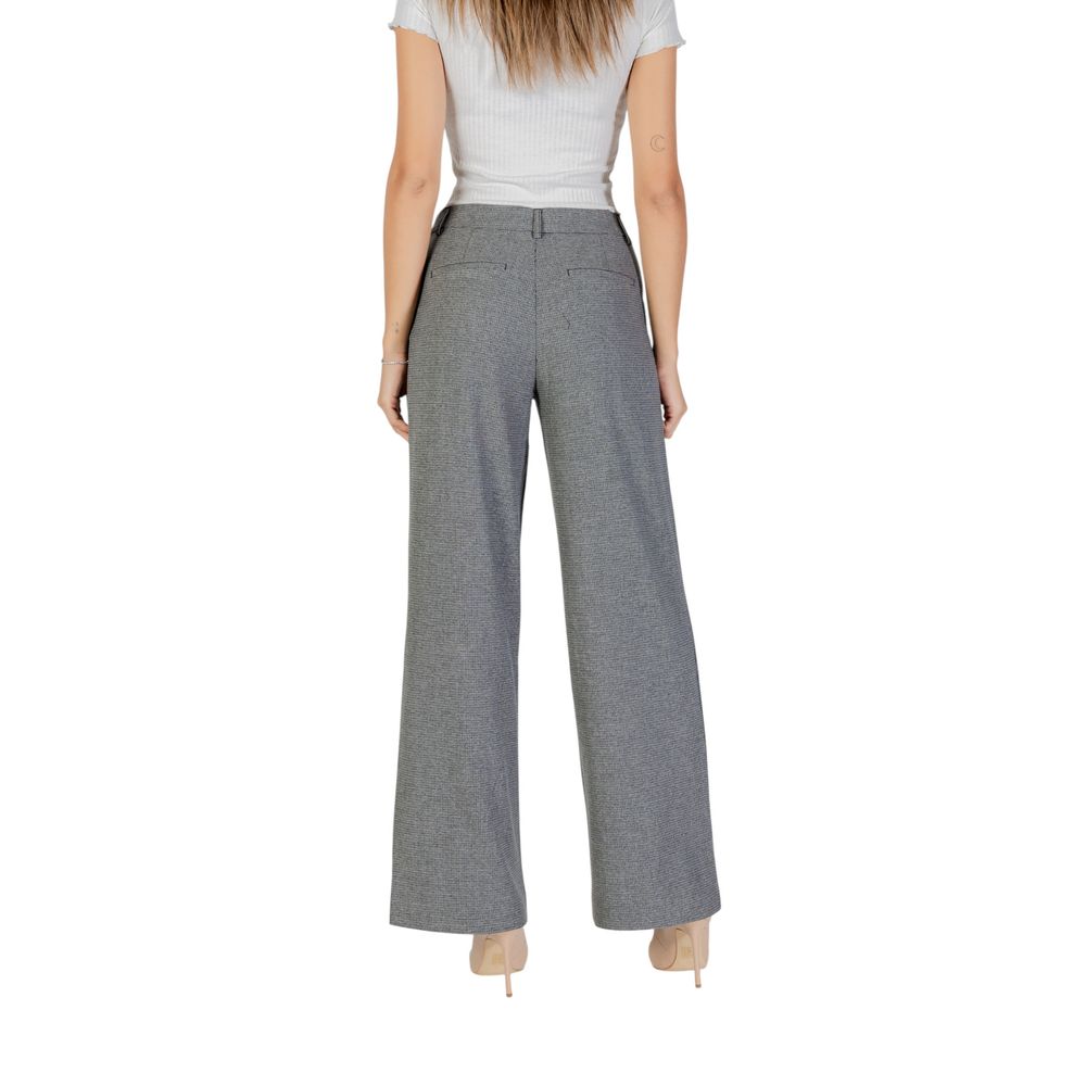 Only Gray Recycled Polyester Casual Women's Pants