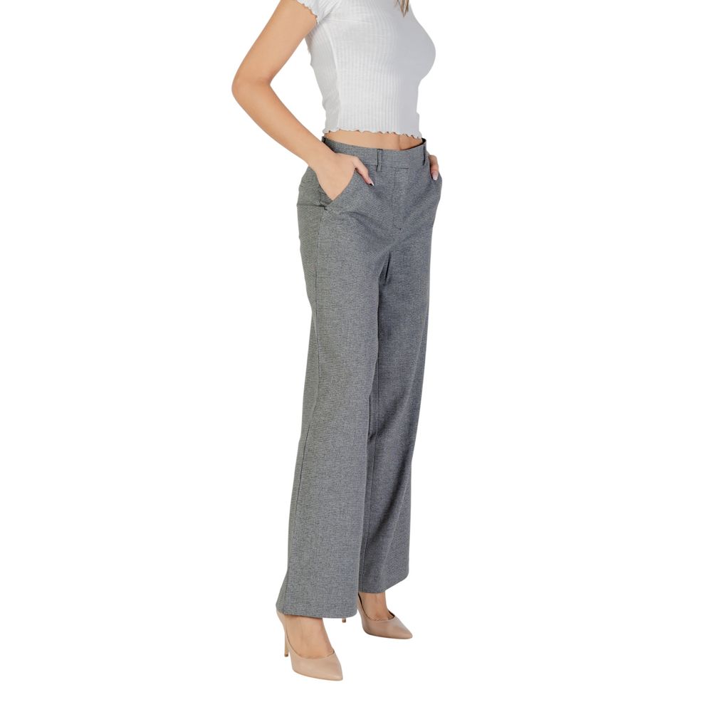 Only Gray Recycled Polyester Casual Women's Pants