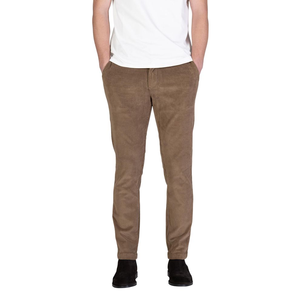 Borghese Brown Cotton Casual Men's Pants