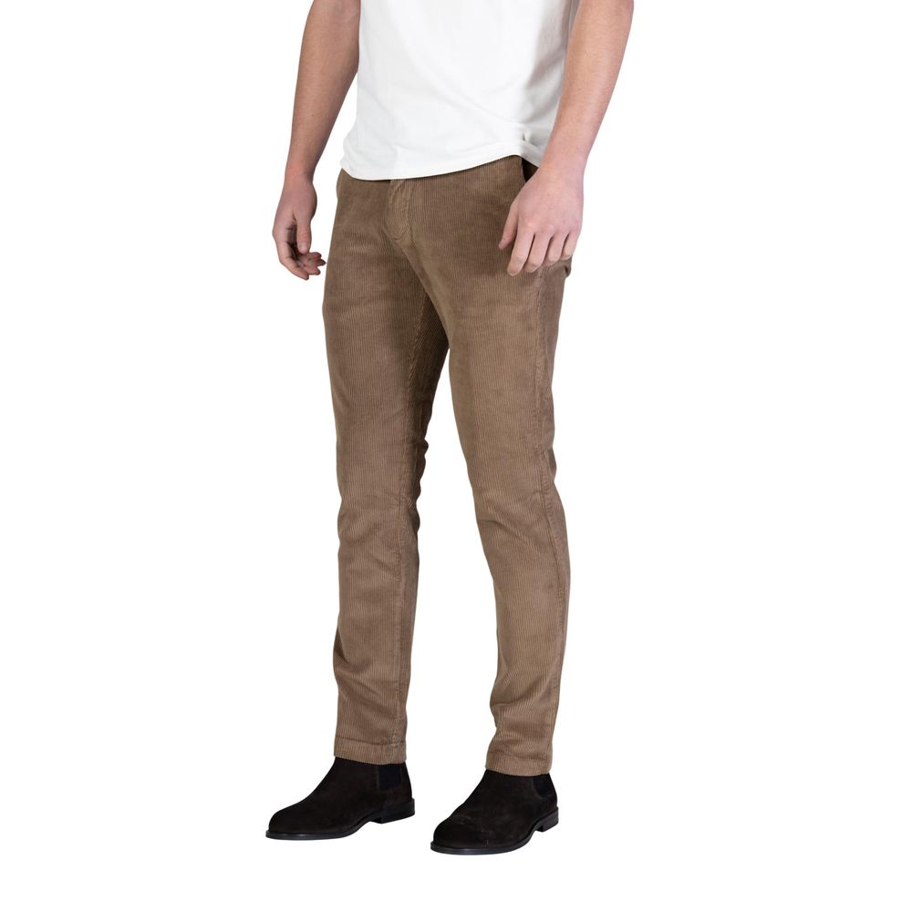 Borghese Brown Cotton Casual Men's Pants