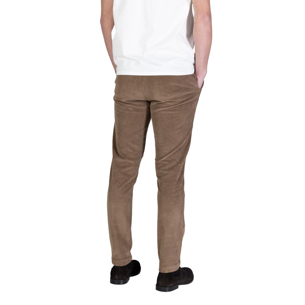 Borghese Brown Cotton Casual Men's Pants