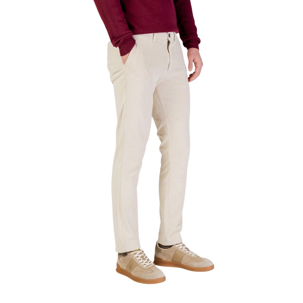 Borghese Beige Cotton Men's Pants