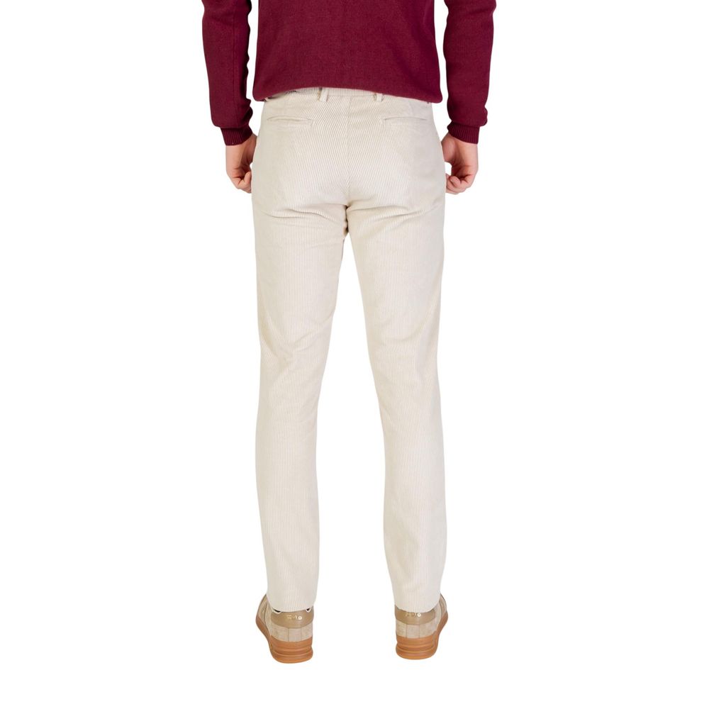 Borghese Beige Cotton Men's Pants