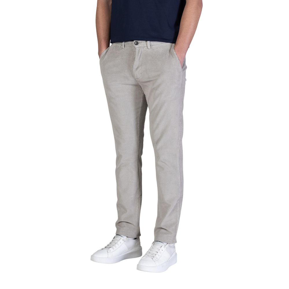 Borghese Gray Cotton Casual Men's Pants