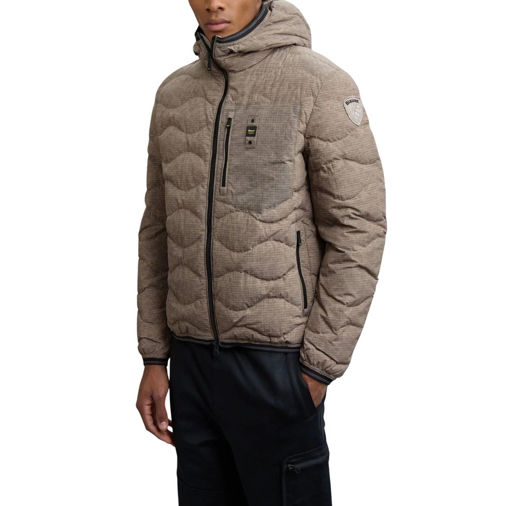 Blauer Brown Polyester Men's Coat