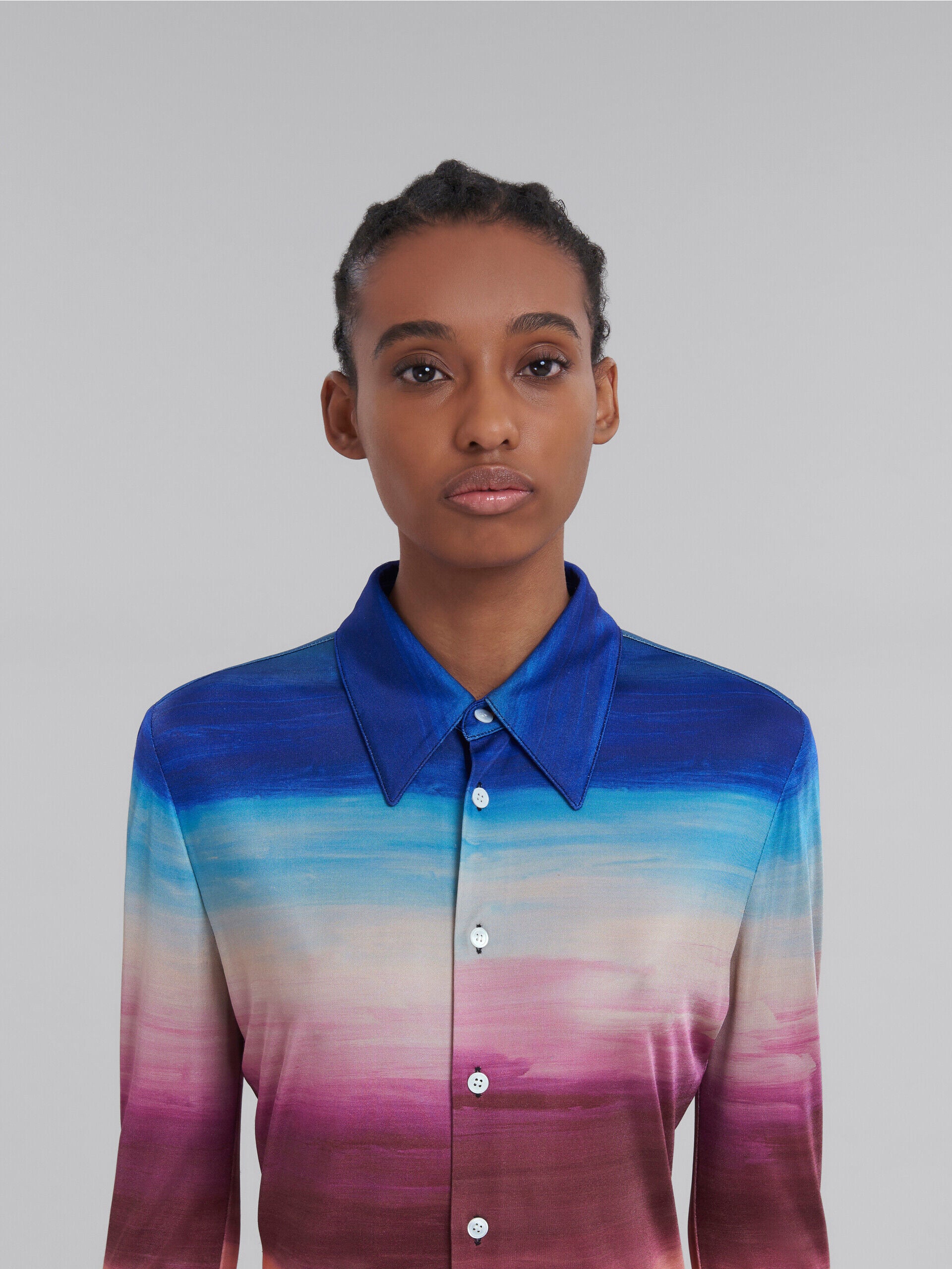 Marni Multicolor Fibres Pattern Women's Shirt