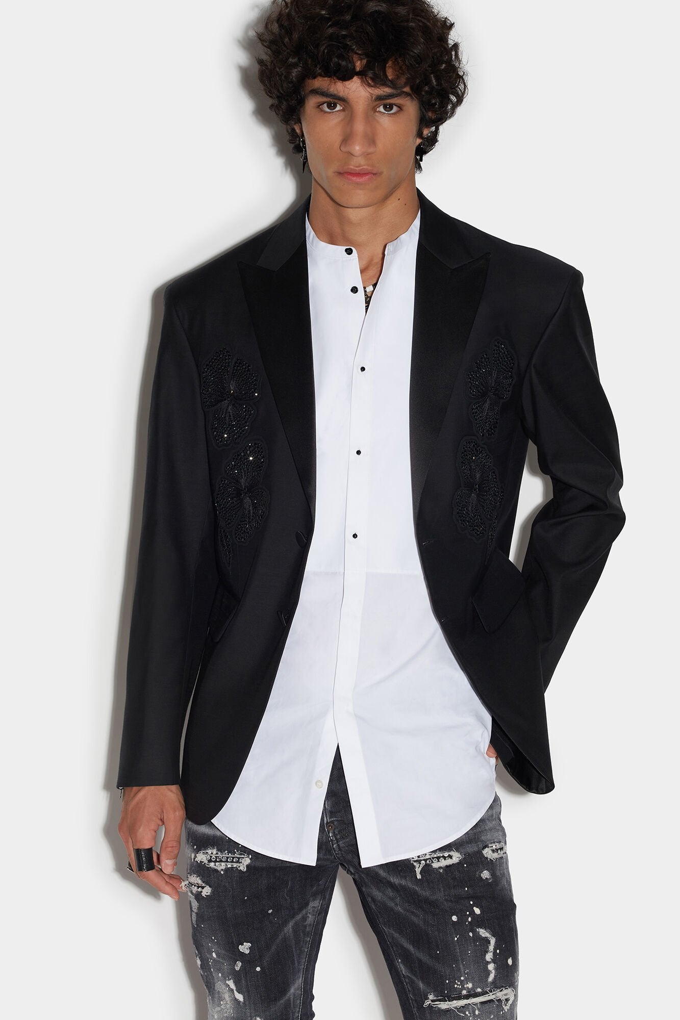 Dsquared² Black Fibres Women's Blazer