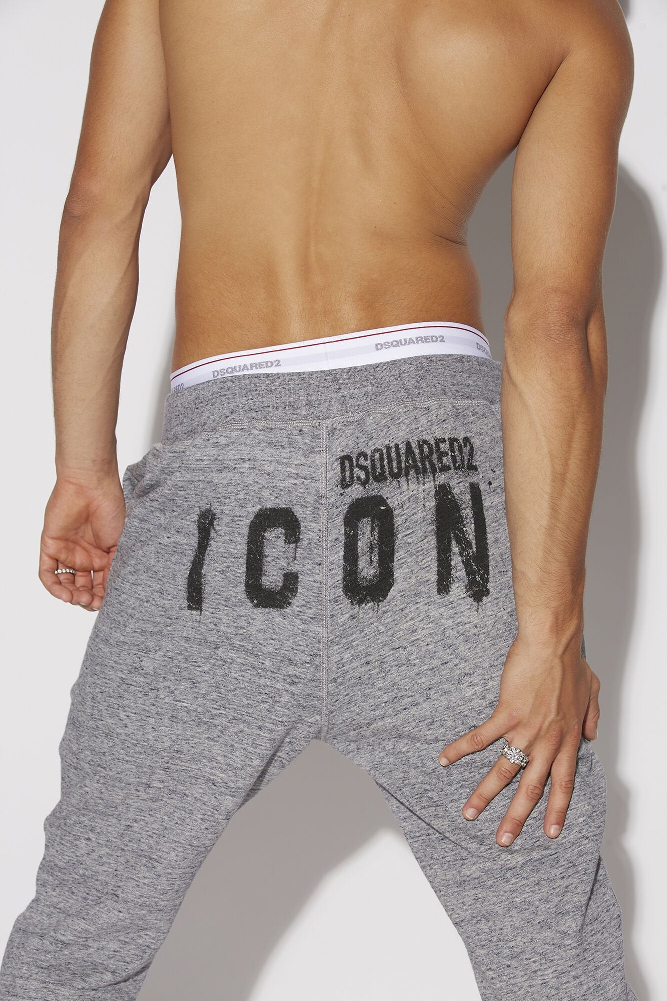 Dsquared² Gray Fibres Joggers (Workout Women's Pants)