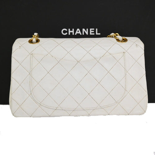 Chanel Timeless White Leather Handbag (Pre-Owned)
