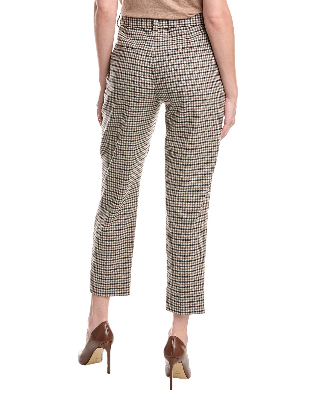 Brunello Cucinelli Multicolor Wool Casual Women's Pants