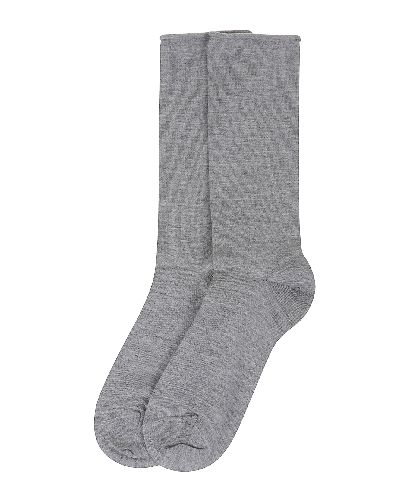Brunello Cucinelli Gray Cashmere Women's Socks
