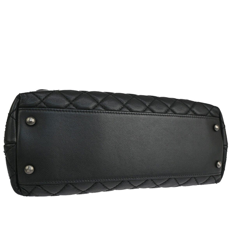 Chanel Coco Handle Black Leather Shoulder Bag (Pre-Owned)