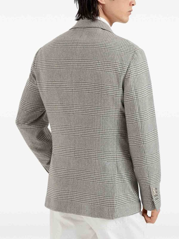 Brunello Cucinelli Army Wool Men's Blazer