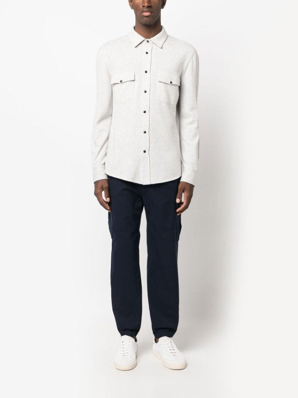Brunello Cucinelli Blue Cotton Cargo Men's Pants