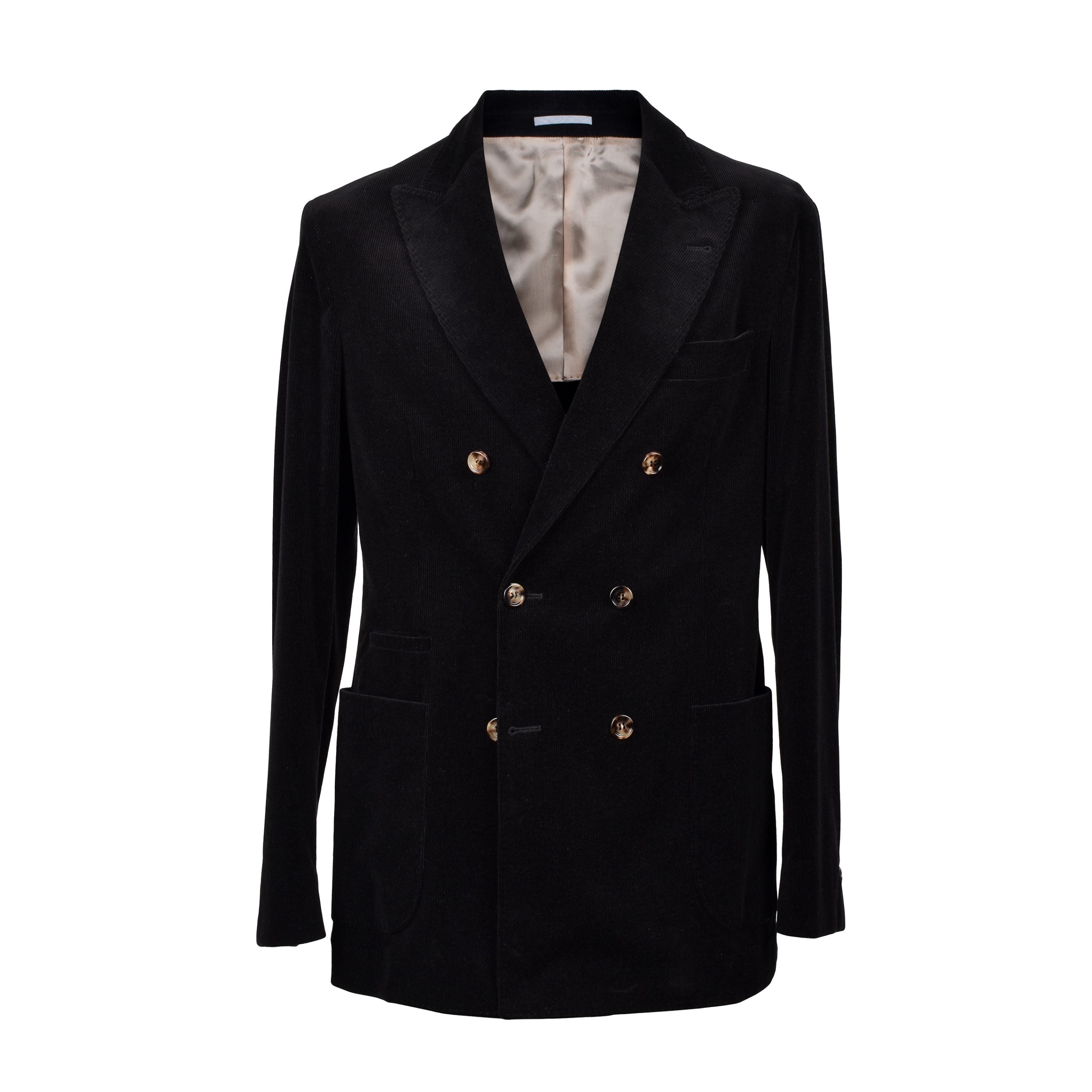 Brunello Cucinelli Black Cotton Men's Blazer