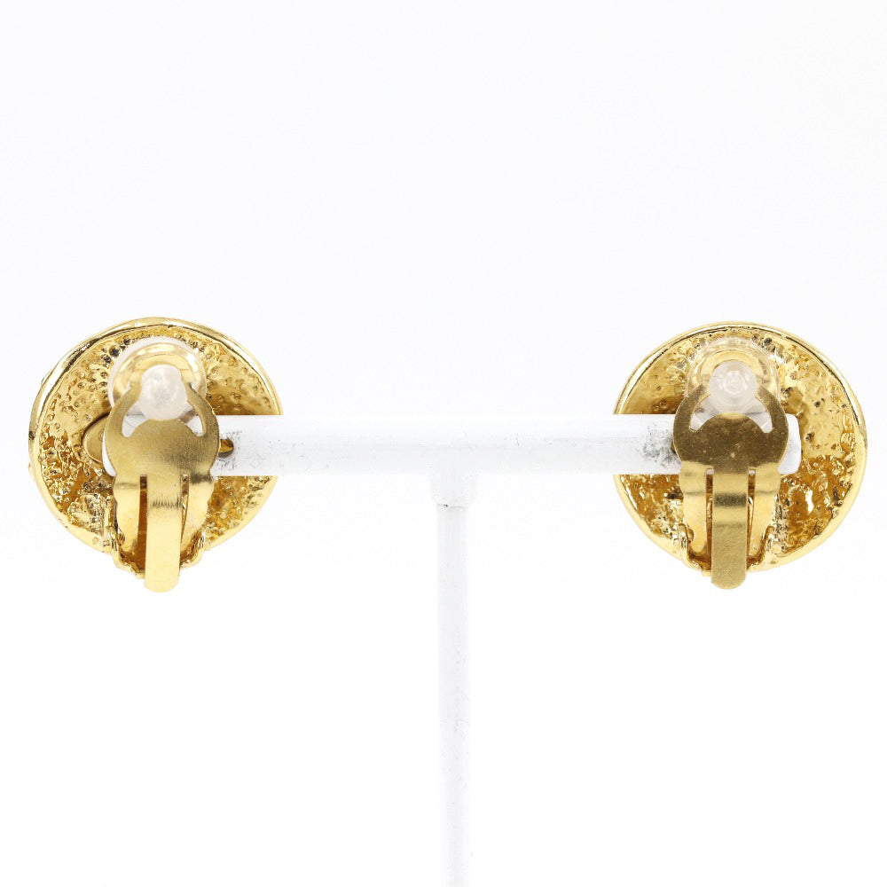 Chanel Cc Gold Gold Plated Earring Jewelry (Pre-Owned)